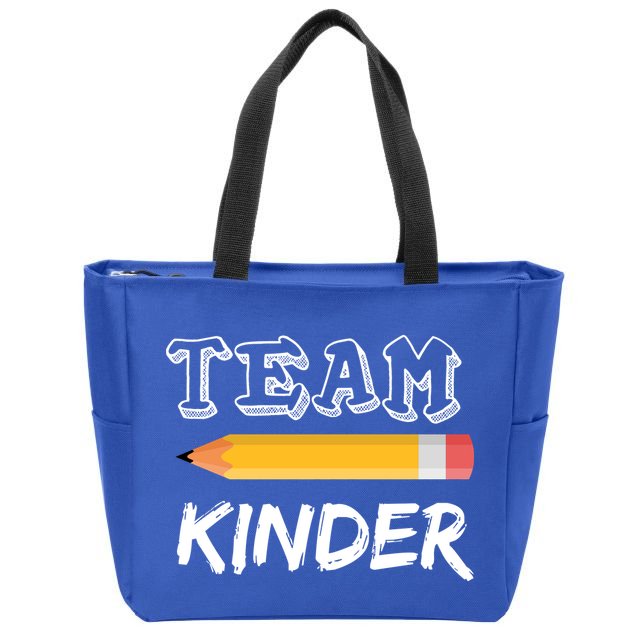 Team Kinder Kindergarten Zip Tote Bag