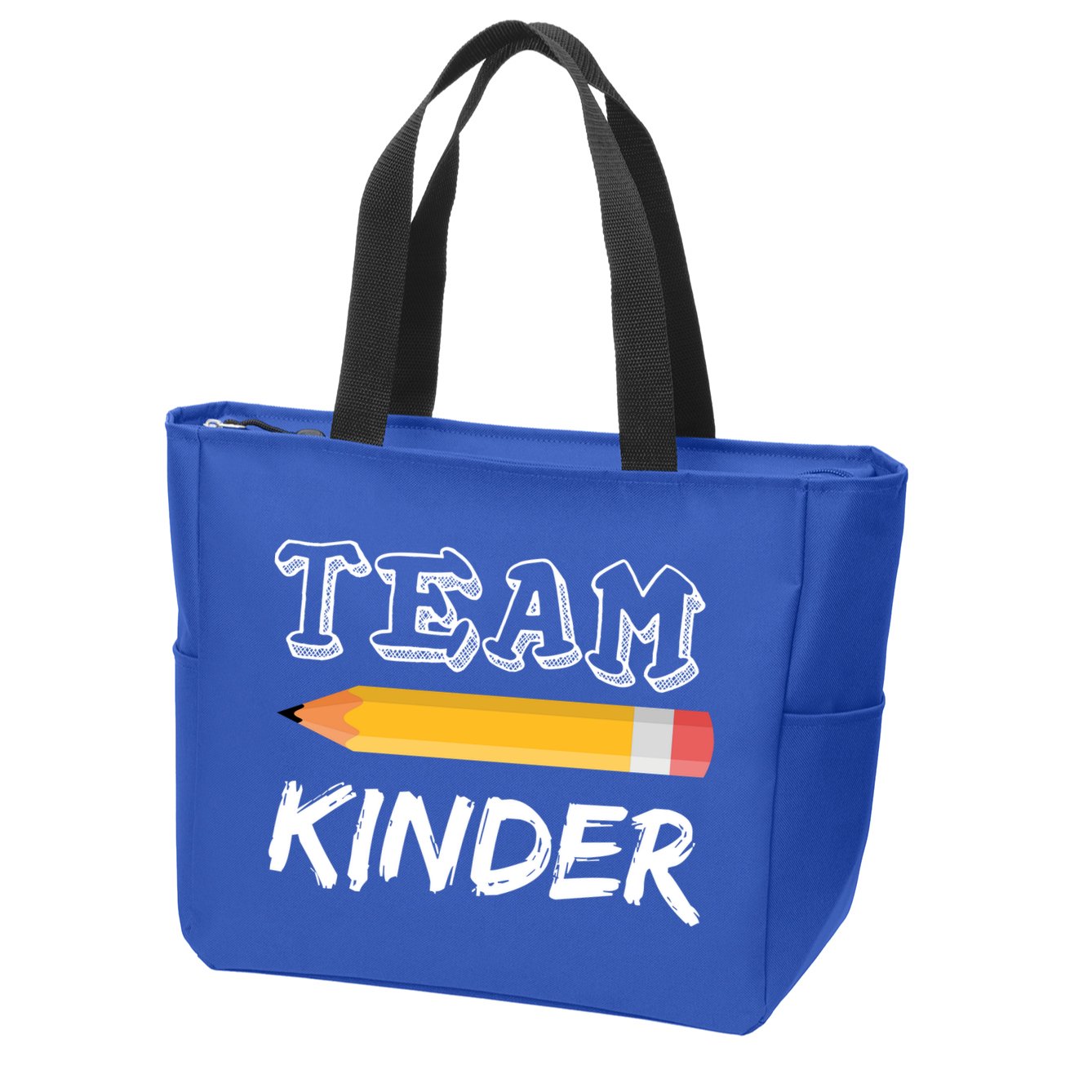 Team Kinder Kindergarten Zip Tote Bag