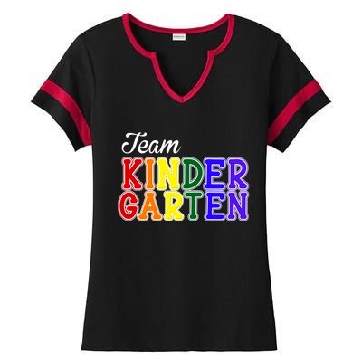 Team Kindergarten Ladies Halftime Notch Neck Tee