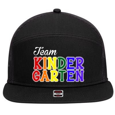 Team Kindergarten 7 Panel Mesh Trucker Snapback Hat
