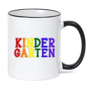 Team Kindergarten 11oz Black Color Changing Mug