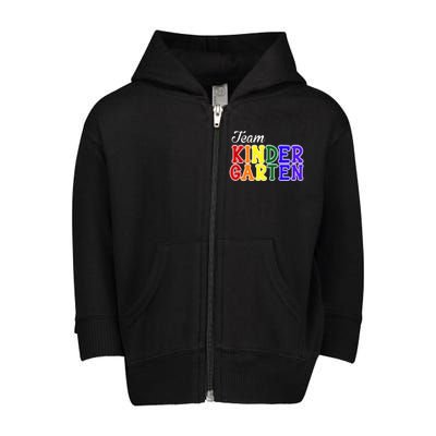 Team Kindergarten Toddler Zip Fleece Hoodie