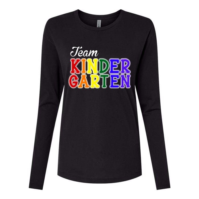 Team Kindergarten Womens Cotton Relaxed Long Sleeve T-Shirt