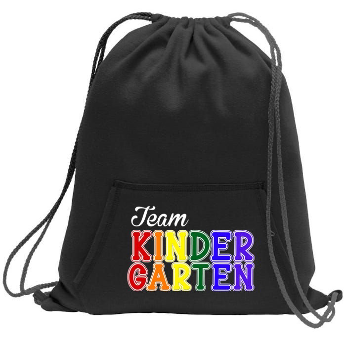 Team Kindergarten Sweatshirt Cinch Pack Bag