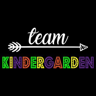 Team Kindergarten Arrow Colorful Logo T-Shirt