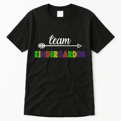 Team Kindergarten Arrow Colorful Logo Tall T-Shirt