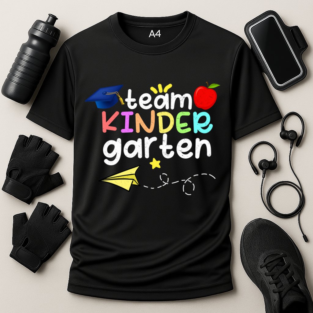 Team Kindergarten Cute Back To Scool Cooling Performance Crew T-Shirt