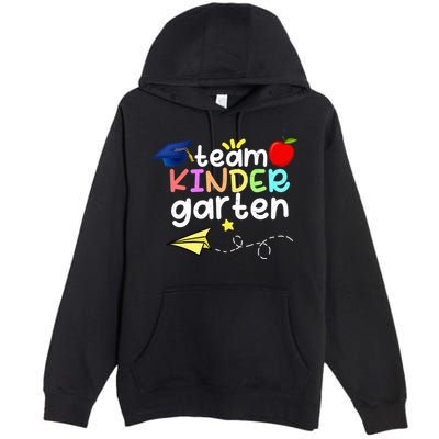 Team Kindergarten Cute Back To Scool Premium Pullover Hoodie