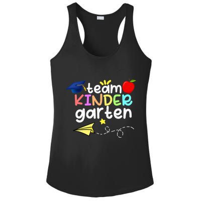 Team Kindergarten Cute Back To Scool Ladies PosiCharge Competitor Racerback Tank