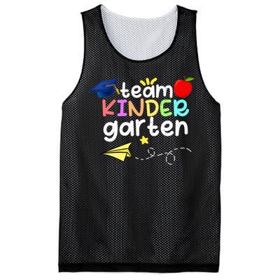 Team Kindergarten Cute Back To Scool Mesh Reversible Basketball Jersey Tank