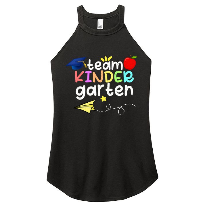 Team Kindergarten Cute Back To Scool Women's Perfect Tri Rocker Tank