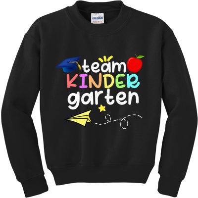 Team Kindergarten Cute Back To Scool Kids Sweatshirt