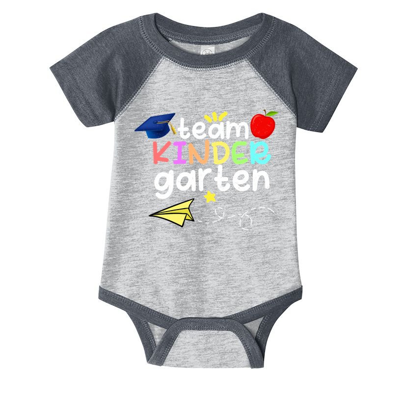 Team Kindergarten Cute Back To Scool Infant Baby Jersey Bodysuit