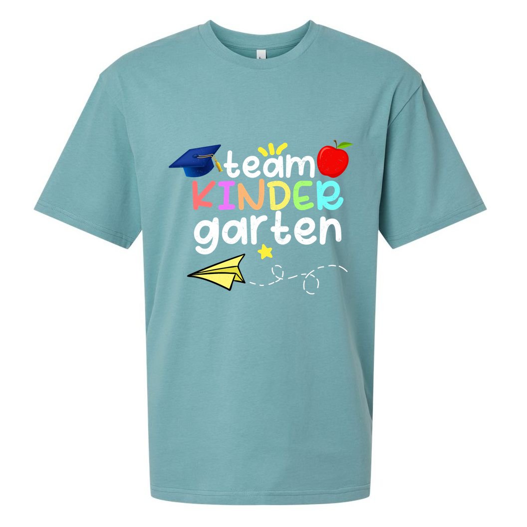 Team Kindergarten Cute Back To Scool Sueded Cloud Jersey T-Shirt