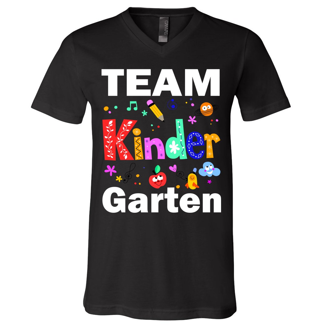 Team Kindergarten Teacher V-Neck T-Shirt