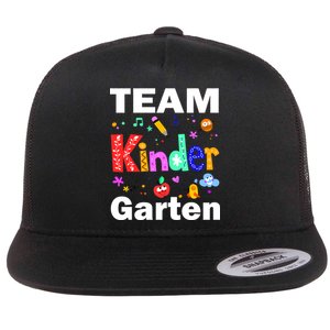 Team Kindergarten Teacher Flat Bill Trucker Hat