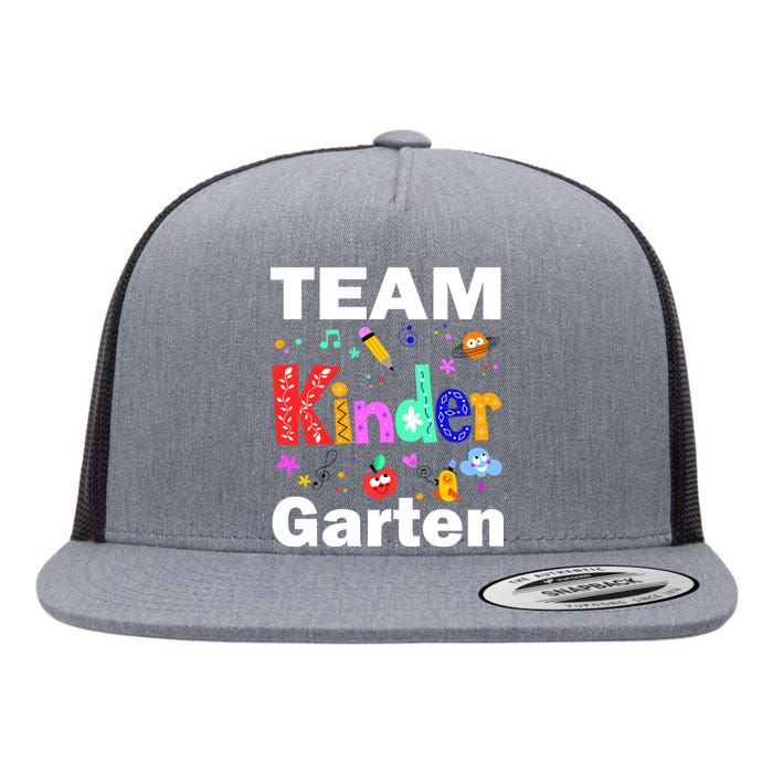 Team Kindergarten Teacher Flat Bill Trucker Hat