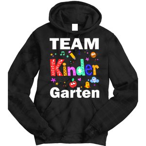 Team Kindergarten Teacher Tie Dye Hoodie