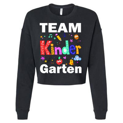 Team Kindergarten Teacher Cropped Pullover Crew