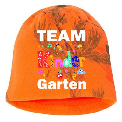 Team Kindergarten Teacher Kati - Camo Knit Beanie