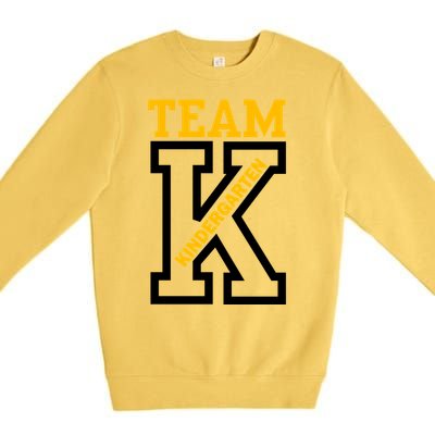 Team Kindergarten Teacher Logo Premium Crewneck Sweatshirt