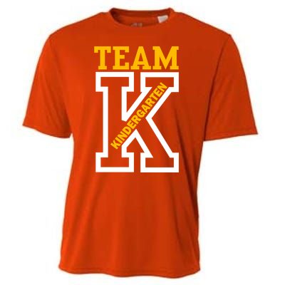 Team Kindergarten Teacher Logo Cooling Performance Crew T-Shirt