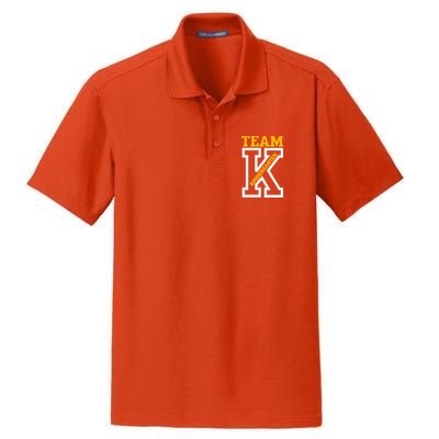 Team Kindergarten Teacher Logo Dry Zone Grid Polo