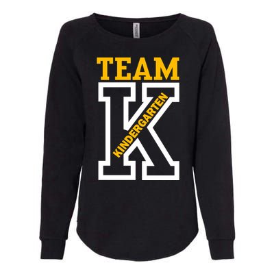 Team Kindergarten Teacher Logo Womens California Wash Sweatshirt