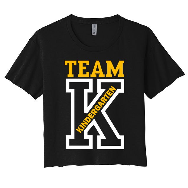 Team Kindergarten Teacher Logo Crop Top