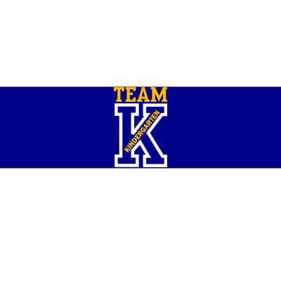 Team Kindergarten Teacher Logo Bumper Sticker