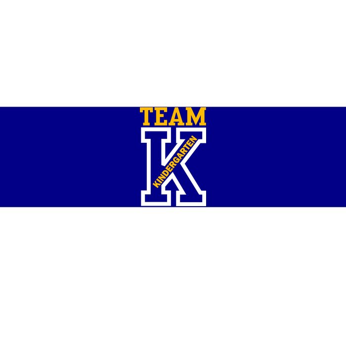 Team Kindergarten Teacher Logo Bumper Sticker