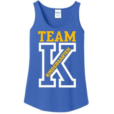 Team Kindergarten Teacher Logo Ladies Essential Tank