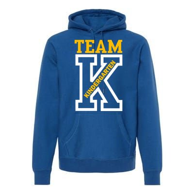 Team Kindergarten Teacher Logo Premium Hoodie