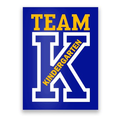 Team Kindergarten Teacher Logo Poster