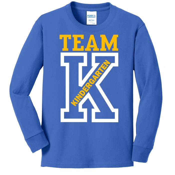 Team Kindergarten Teacher Logo Kids Long Sleeve Shirt