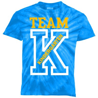 Team Kindergarten Teacher Logo Kids Tie-Dye T-Shirt