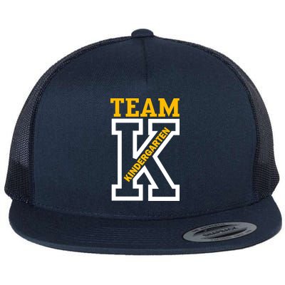 Team Kindergarten Teacher Logo Flat Bill Trucker Hat