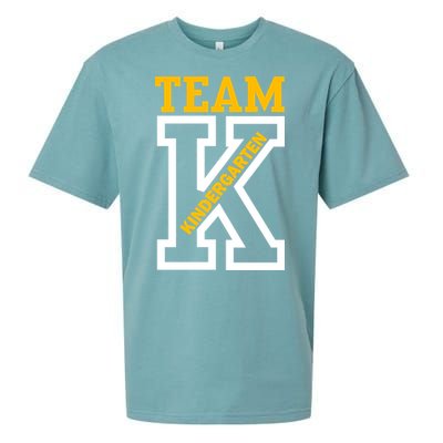 Team Kindergarten Teacher Logo Sueded Cloud Jersey T-Shirt