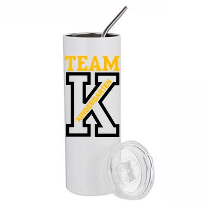 Team Kindergarten Teacher Logo Stainless Steel Tumbler