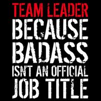 Team Leader Because Badass Isn't An Official Job Title 16 in Basic Backpack