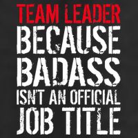Team Leader Because Badass Isn't An Official Job Title Golf Towel