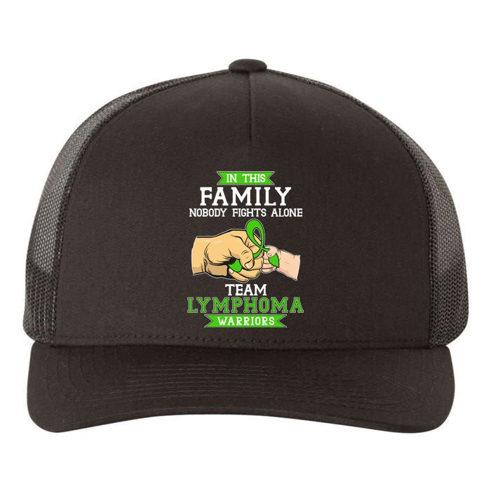 Team Lymphoma Warriors Green Ribbon Fist Bump Yupoong Adult 5-Panel Trucker Hat