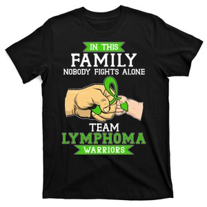 Team Lymphoma Warriors Green Ribbon Fist Bump T-Shirt