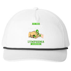 Team Lymphoma Warriors Green Ribbon Fist Bump Snapback Five-Panel Rope Hat