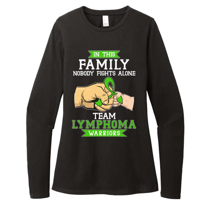 Team Lymphoma Warriors Green Ribbon Fist Bump Womens CVC Long Sleeve Shirt