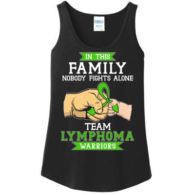 Team Lymphoma Warriors Green Ribbon Fist Bump Ladies Essential Tank