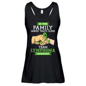 Team Lymphoma Warriors Green Ribbon Fist Bump Ladies Essential Flowy Tank