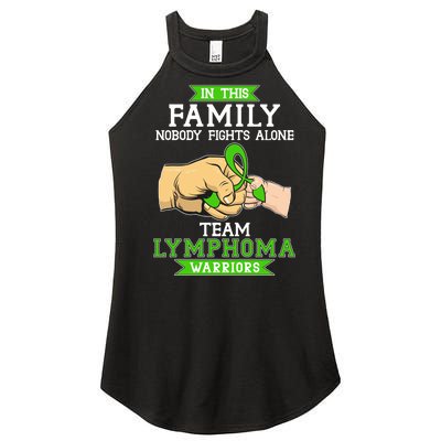 Team Lymphoma Warriors Green Ribbon Fist Bump Women’s Perfect Tri Rocker Tank