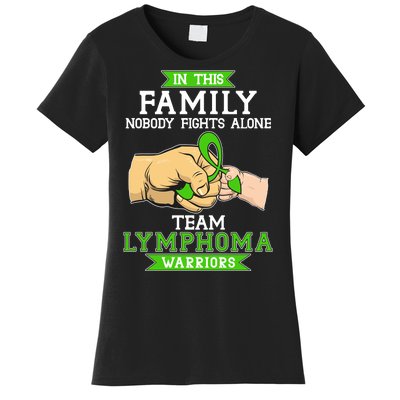 Team Lymphoma Warriors Green Ribbon Fist Bump Women's T-Shirt