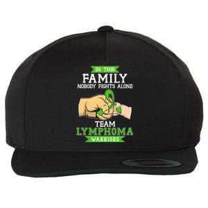 Team Lymphoma Warriors Green Ribbon Fist Bump Wool Snapback Cap